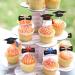 POFIBO 28 Pieces Graduation Cake Toppers Graduation Cake Toppers Cupcake Toppers Graduation Gadget Decorations - Buy Online on GoSupps.com