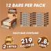 Battle Bites Dynabar High Protein Bars - Chocolate Hazelnut Flavour - 12 x 60g, Low Sugar, Non-GMO, Vegetarian - 18g Protein, 219 Calories Per Bar - 12 Count Pack - Buy Online on GoSupps.com