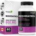 Renew Actives Resveratrol Supplement 600mg per Serving - High-Potency Antioxidant Complex with 50% Trans-Resveratrol Supports Cellular Health & Longevity - Made in Canada 60 Vegan Capsules