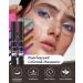 Pink Rose Glitter Metallic Mascara for Eyelashes-2PCS Colored Tubing Mascara Volume and Length Longlasting Waterproof Smudge-Proof Curling Mascara for Women Cosplay Party Stage Use Eye Makeup 07 Pink +08 Rose - Buy Online on GoSupps.com