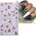 3D Christmas Nail Stickers 4 Sheets 5D Self-Adhesive Embossed Nail Decal Tree Snowman Snowflake Nail Art Decoration Design Supplies - Buy Online on GoSupps.com