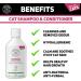 C&G Pets | Cat Shampoo & Conditioner 250ml | Ideal For All Cats Skin Calms & Soothes Itchy Sensitive Skin | Conditions Hair & Removes Odours | A Natural Remover Of Flea And Ticks White - Buy Online on GoSupps.com