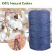 POZEAN Navy Blue Macrame Cord 3mm x 220 Yards - 100% Natural Cotton Rope for DIY Crafts, Wall Hanging, Plant Hangers - Christmas Wedding Decor Projects - Buy Online on GoSupps.com