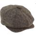 Men's Tweed Herringbone Shaver Style Blinders Cap - Brown | TruClothing.com - Buy Online on GoSupps.com