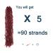 36 Soft Locs 90 Strands Red Burgundy Faux Locs 5 Packs - Crochet Hair for Black Women | Pre Looped Goddess Locs (36 Inch, Burgundy) - Buy Online on GoSupps.com