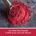 Organic Beet Root Powder 1 lb - Vegan, Gluten Free, Non-GMO Nitric Oxide Booster - Buy Online on GoSupps.com