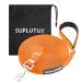 Suplutux drag line 5m for dogs with storage bags robust dog leash for large dogs and small dogs training lines with D-carabiner and grip pad (orange) orange 5m