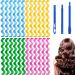 36Pcs Heatless Waves Hair Curlers Heatless Hair Curler No Heat Wave Hair Curlers Styling Kit with 1 Pieces Styling Hooks for Most Hairstyles (45 cm 17.7 Inch) 17.7 Inch (Pack of 36)
