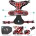 Heele Adjustable No-Pull Dog Harness | Reflective & Breathable for Small Dogs | XS (Chest 33-43cm) | Black-Red - Buy Online on GoSupps.com
