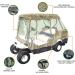 4 Person Golf Cart Driving Enclosure Cover with 4-Sided Transparent Windows - Grey or Taupe - Buy Online on GoSupps.com