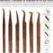 PHLASH TOOLS Diamond Elite Pack of 6 Eyelash Extension Tweezers - Rosegold Set - Buy Online on GoSupps.com