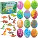 Bath Bombs for Kids - 12pc Bulk Dinosaur Egg Fizzies with Toys Inside | Gentle & Safe for Boys and Girls | Birthday, Easter, Christmas Gift - Buy Online on GoSupps.com
