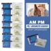 Reusable Pill Baggies | AM PM Pill Organizer with Day Labels | Travel-Friendly 4x3 Inch Medicine Pouches - Buy Online on GoSupps.com