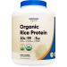 Nutricost Organic Rice Protein Powder 5lbs (Unflavored) - Certified USDA Organic, 20G of Rice Protein Per Serv, Non-GMO 5 Pound (Pack of 1)
