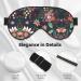 Colorful Boho Floral Print Unisex Sleep Mask | Double-Sided Eye Mask for Perfect Sleep & Skin Care - Buy Online on GoSupps.com