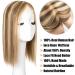 Human Hair Topper for Women Thinning Hair 150% Density Hand Made Toupee with lace front 100% Real Human Hair Clip in Hair Pieces Mono Base 14 * 15cm by Originea (12 -70g #4/27) 12 Inch #4/27 Medium Brown Mix Dark Blonde - Buy Online on GoSupps.com