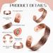 Buy 2-Piece Copper Magnetic Bracelet & Ring Set for Men & Women | Adjustable Magnetic Copper Bangle & Ring - International Shipping Available - Buy Online on GoSupps.com