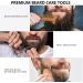 10-in-1 Beard Grooming Kit with Beard Oil, Balm, Conditioner, Shampoo, Roller, Comb, Brush, Scissor, and Storage Bag - Best Gifts for Men - Buy Online on GoSupps.com