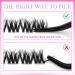 VEYESBEAUTY Lash Clusters - Fluffy Individual Lash Extensions | 3D Layered Volume Eyelashes | Wispy Faux Mink | Mixed Length 10-18mm | Perfect for Beginners - Buy Online on GoSupps.com