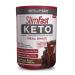 SlimFast Keto Meal Replacement Powder, Fudge Brownie Batter, Low Carb with Whey & Collagen Protein, 10 Servings Fudge Brownie Batter 10 Servings (Pack of 1)