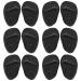 Forefoot cushion Bale cushion insholstery forefoot soft high heels deposits reusable shoe inserts gel midfoot cushion for pain and pressure relief for women men 6 pair/12pcs (a) black