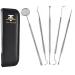Dental care set is best suited for personal use.Deep tooth cleaning -Shstein scraps toothpicks mouth mirrors -5 pieces of dentist tools -from stainless steel -dental tools