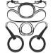 Garage Fit Gymnastic Rings - Premium Heavy Duty Cross Training & Fitness Exercise Rings in Black - Buy Online on GoSupps.com