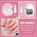 MEKK Mini UV LED Nail Lamp 18W | Professional Nail Dryer for Gel Nails - Pink | Type-C UV Light for Nails | LCD Display - Buy Online on GoSupps.com