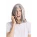 Buy WIG ME UP GFW891-51 Men's Long Straight Rockstar Wig - Cool Grey & Black Middle Parting Perfect for Stylish Look - Buy Online on GoSupps.com