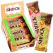 FitnesSHOCK Vegan Bar Mix Box 12-Pack Protein Bars with Oat Protein Nuts Orange/Raspberry No Added Sugar Fruit Bars 100% Vegan Natural Chocolate 9% Protein Lactose-Free 12x45g Mix Box 45g