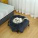 JUNSPOW Cat Bed Hammock + Pet Blanket Set - Soft Grey Pet Bed with Cozy Blanket - Buy Online on GoSupps.com
