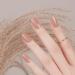 DANNI & TONI 28 Stickers Semi Cured Gel Nail Polish Strips Gel Nail Stickers Solid Colour (Warm Nude) Salon-Quality Gel Nail Polish Strips Manicure Stickers Set Warm Nude New