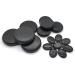 Oksano 16 Pack Large Hot Stone Massage Set - Basalt Stones for Spa Relaxation & Therapy - Buy Online on GoSupps.com