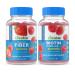 Lifeable Sugar Free Prebiotic Fiber + Biotin Gummies Bundle - Great Tasting Vitamin Supplement Gluten Free GMO Free Chewable Gummy