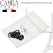 Camila Paris CP3026 French Hair Clip 3.25 inch Black Cellulose Claw Clip - Durable Fashion Accessory with Strong Hold, No Slip Grip - Made in France - Buy Online on GoSupps.com