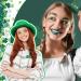 117 Pcs St. Patrick's Day Glitter Face Tattoos - Shamrock Clover Temporary Jewelry Stickers for Party Accessory - 33 Sheets - Buy Online on GoSupps.com
