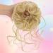Voluminous Wavy Messy Bun Hairpiece with Hair Rope & Hairpin - Blonde/Gold - Buy Online on GoSupps.com