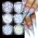 GZSYY Nail Glitter Sequins Splarkly Laser Nail Sequins 6PCS Glitter Nails Powder Set Holographic Powder Nail Color13