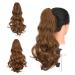 Gairyan ponytail extensions 45cm claw on ponytail hair part clip clip in extensions braid curly wavy wavy braid braid synthetic hair art hair hair extension for women auburn 45 cm light auburn