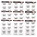 NOLITOY 20 Pcs Imitation Eco Eyebrow Sticker Eyebrow Lines 3d Beauty Stickers 21.5X14.5cmx2pcs Blackx2pcs
