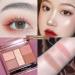 5 Colors Eye Palette Matte and Highlight Eyeshadow Makeup Pallete for Beginners Long Lasting High-Gloss Eyeshadow High Pigment Silky Powder Eye Shadow Cosmetics Set 04 - Buy Online on GoSupps.com