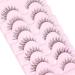 Eyelashes Wispy Natural False Lashes 3D C Curl Eye Lashes Clear Band Short Russian Strip Lashes that Look Like Extensions Reusable Fake Eyelashes Asian Fake Lashes Pack by Goddvenus short lashes - Buy Online on GoSupps.com