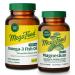 MegaFood Magnesium 300 mg (60 Capsules) & Omega-3 Fish Oil (90 Softgels) Bundle - Magnesium Glycinate Citrate & Malate for Heart & Nerve Health - Fish Oil for Heart Brain Joint & Immune Support