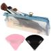 Washable and Quick-Dry Large Travel Makeup Brush Holder Zippered Design Face Brushes Holder Makeup Brush Organzier Bag Makeup Brush Travel Case With 2 Pieces Soft Powder Puff Face Makeup Sponge (Brush Not Included)