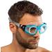 Cressi Galileo Adult Swim Goggles | Tempered Glass Lenses | No Distortion | Made in Italy | Clear/Aquamarine - Buy Online on GoSupps.com
