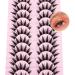 Japanese Style 16MM Anime False Eyelashes - 10 Pairs Thick Cosplay Wispy Doll Lashes by FANXITON - Buy Online on GoSupps.com