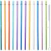 ALINK 12-Pack Glitter Reusable Clear Plastic Straws - 11 Long Tumbler Drinking Straws with Cleaning Brush - 10 Colors - Buy Online on GoSupps.com
