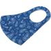 Komonee Paisley Face Mask - Washable Reusable Cloth Mouth Cover for Men & Women - Dustproof & Breathable - Blue (Pack of 5) - Buy Online on GoSupps.com