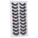 Colored Eyelashes Wispy Mink Lashes Natural Fluffy Cat Eye Lashes Strip 5D False Eyelashes 10 Pairs 5 Colors Eyelash Extension Pack by HeyAlice A-5 Colors - Buy Online on GoSupps.com