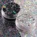 Buy Silver & Black Holographic Chunky Glitter - Cosmetic Body Hair Face Eye Nail - Festival & Rave Accessories (4 Pots 32g) + Quick Dry Primer Gel - Buy Online on GoSupps.com